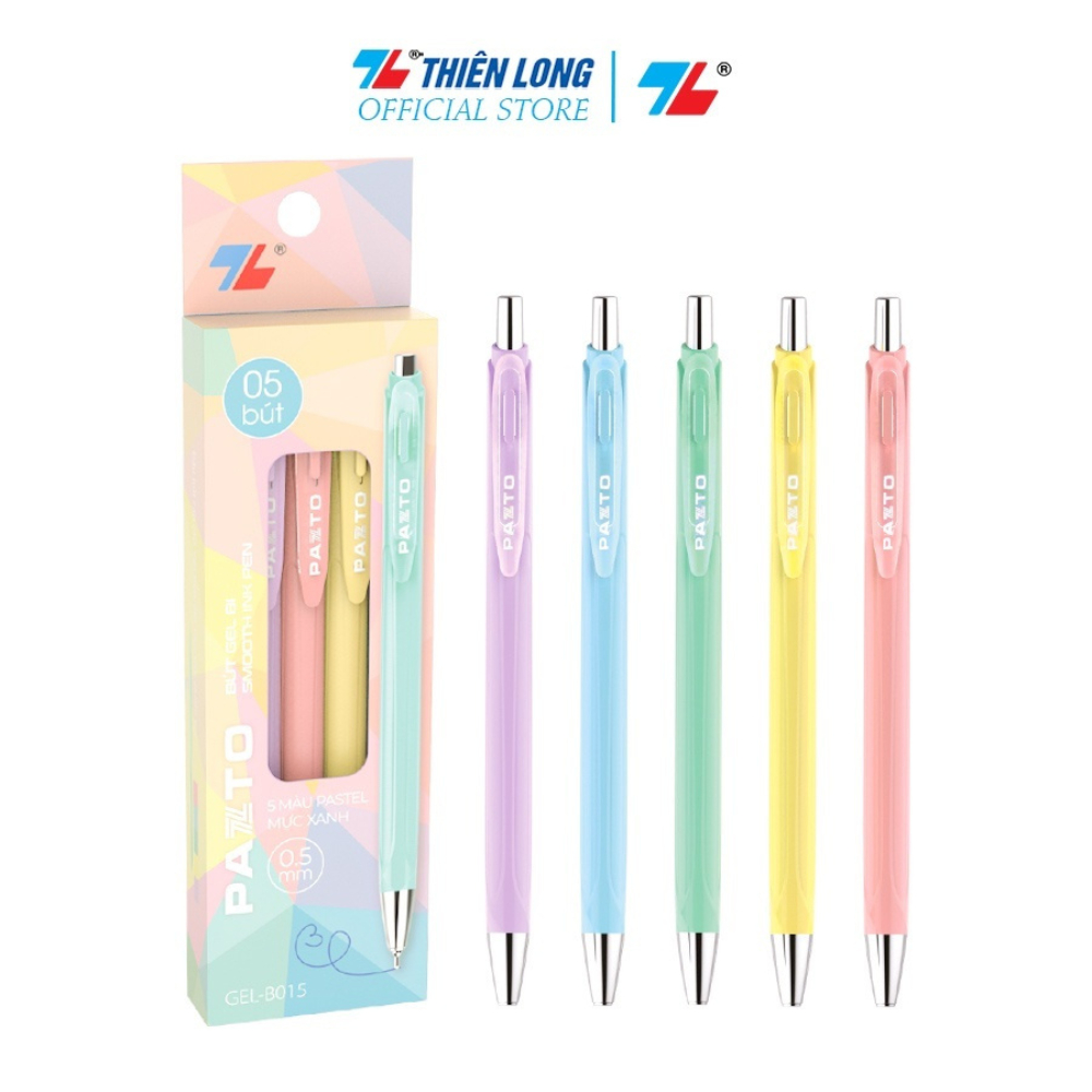 Thien Long Pazto gel Pen 0.5mm gelB015 Green Ink gel Pen Smoothly