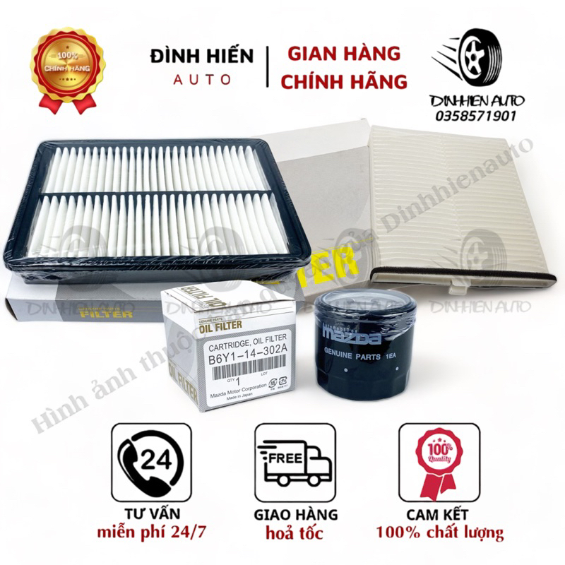 Air Conditioner Filter + Engine Air Filter + Mazda 6, Mazda CX5 (2017