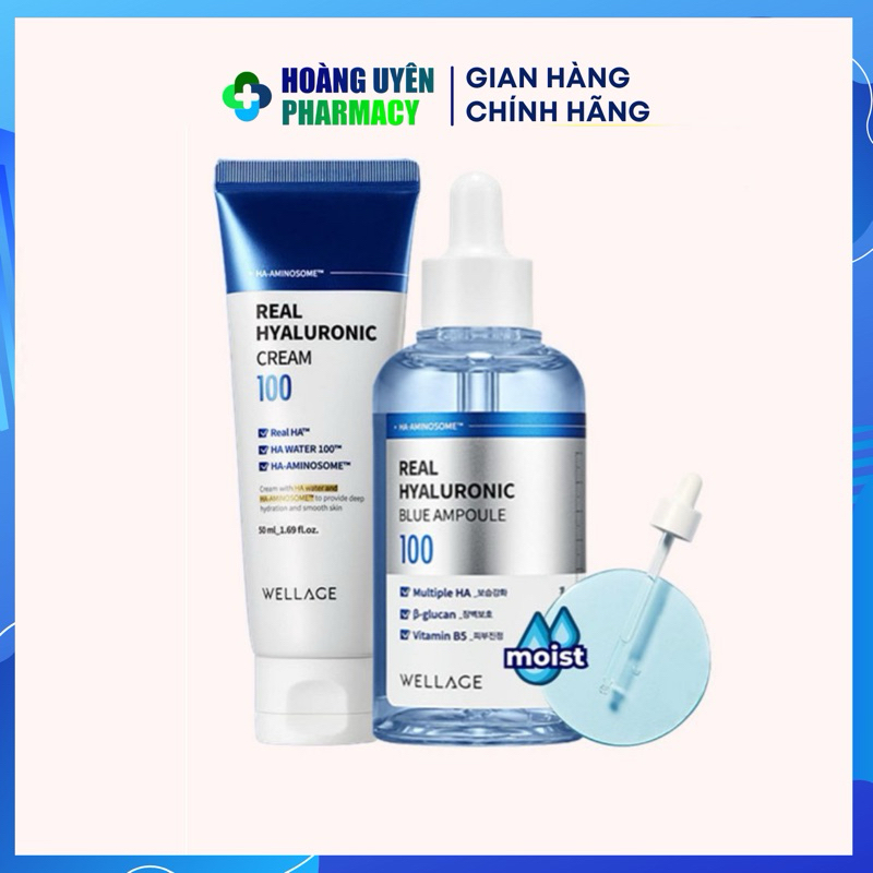 Wellage Real Hyaluronic Blue Ampoule 100 75ml | Shopee Malaysia