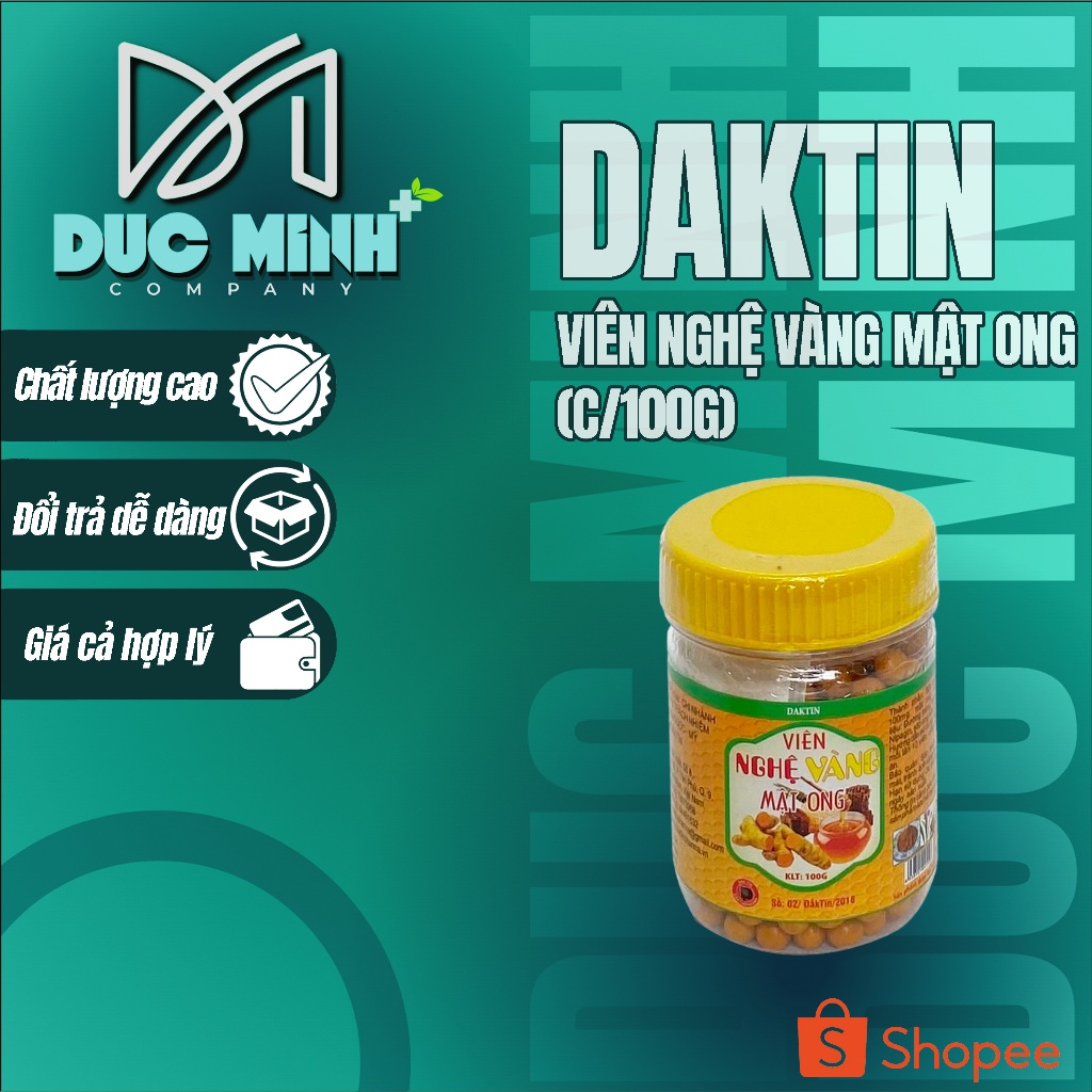 Daktin Honey Yellow Turmeric Tablets Help Treat Stomach Ulcers