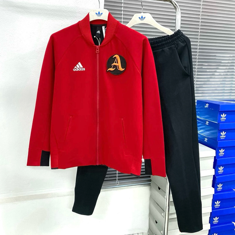Adidas VRCT Jacket Unisex Sports Bomber Jacket Red FI4681