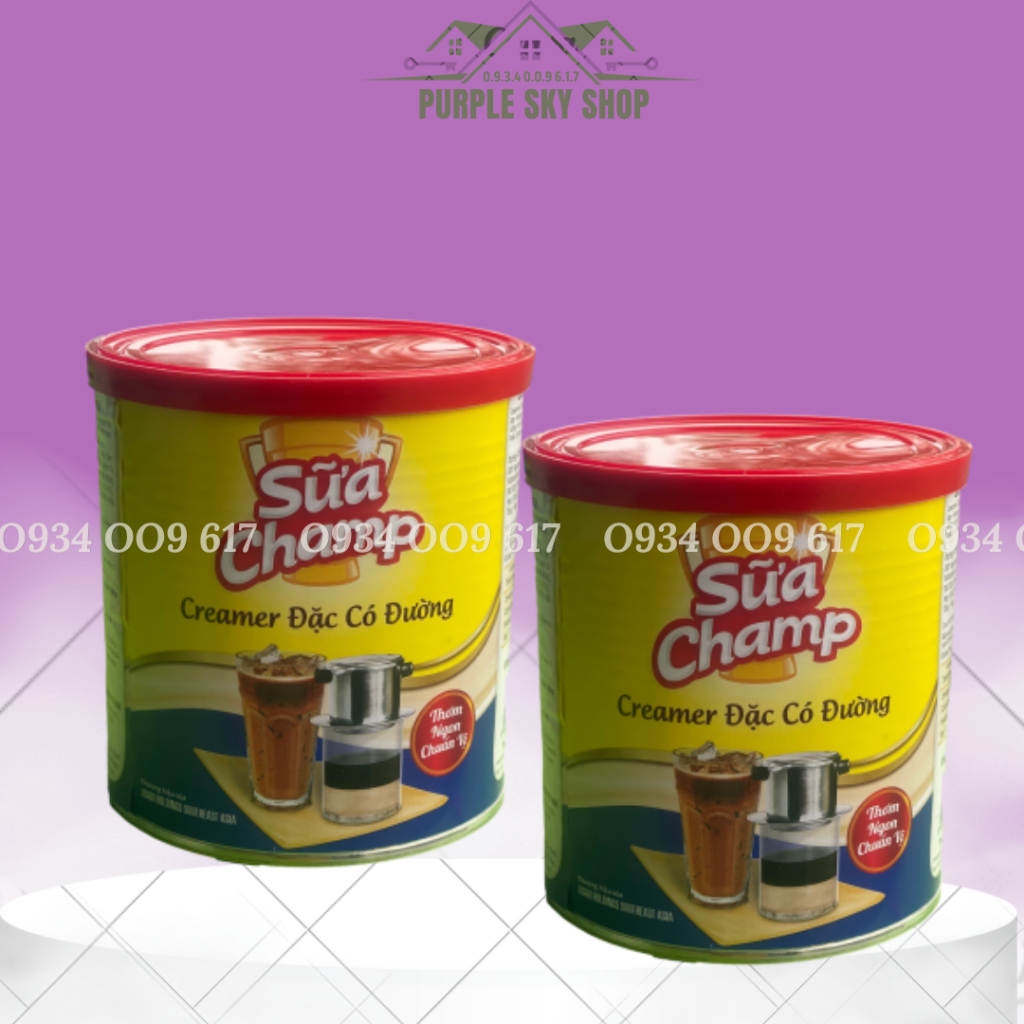 Set Of 2 Cans Of Dairy Champ Sweetened Condensed Milk 1kg (New Model
