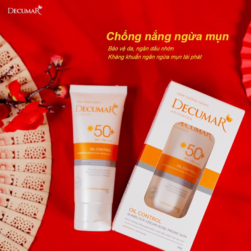 Decumar Advanced Sunblock SPF50 + TONE-enhancing CONTROL Sunscreen for ...