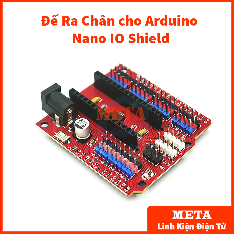 Pin Output Base for Arduino Nano IO Shield V3.0 Red - Arduino Nano V3.0 ...