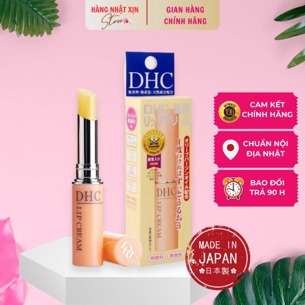 Dhc Lip Cream Lip Balm 1.5G Japan, Colorless Lip Balm Helps Soft Lips ...