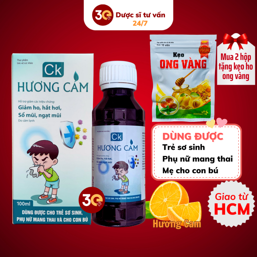 Cough Syrup CK Huong Cam Helps Reduce Cough, Sneezing, Runny Nose
