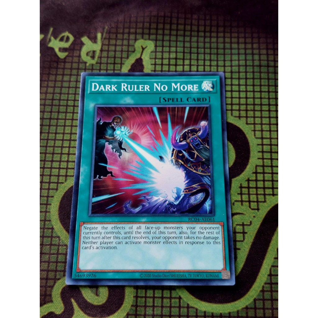 [Pain Shop] Yugioh Spell Dark Ruler No More Card RC04AE061 Shopee Malaysia