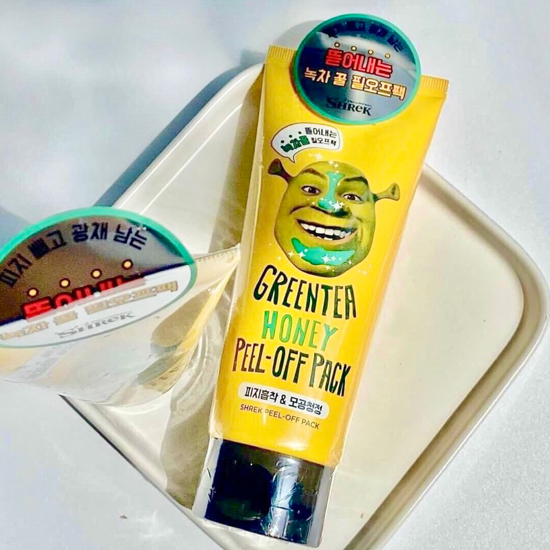 Oliveyoung DreamWorks PeelOff Shrek Pack, Greentea Honey PeelOff Pack
