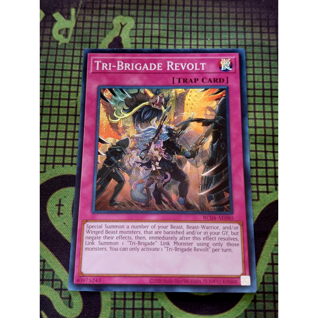 [ Do Lac Shop ] Yugioh Trap Card RC04-AE080 Tri-Brigade Revolt | Shopee ...