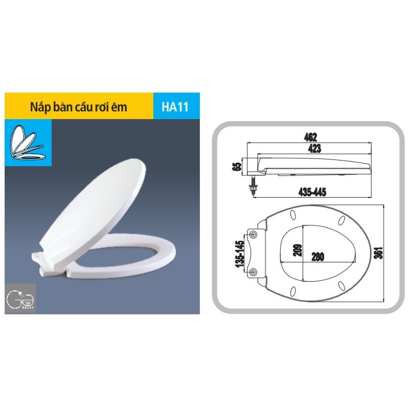 The Toilet Lid Falls Smoothly HA11 Is Used For Inax, Toto, Viglacera