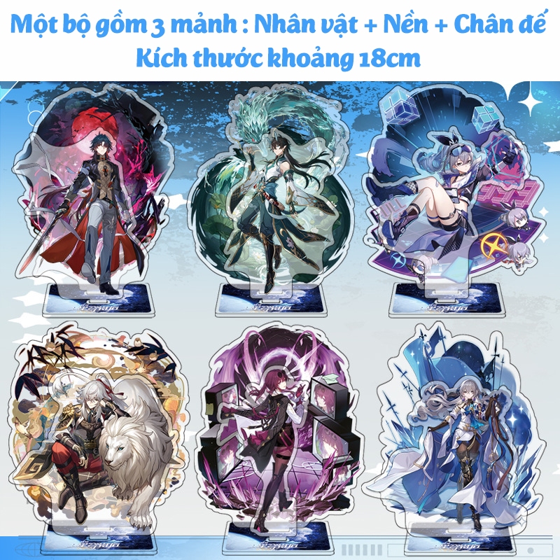 [Special type] Honkai Star Rail game mica Standee statue with landscape ...