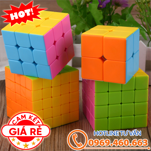 [Genuine - Super Slippery] Rubik 2x2 3x3 4x4 5x5 6x6 7x7 Promotion ...