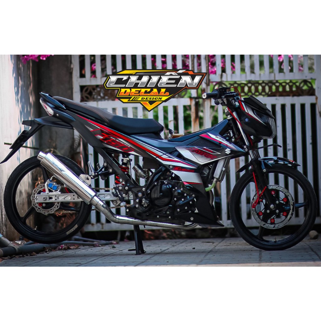 Satria F150 removable stamp, black and red stamp, new model 2024 ...