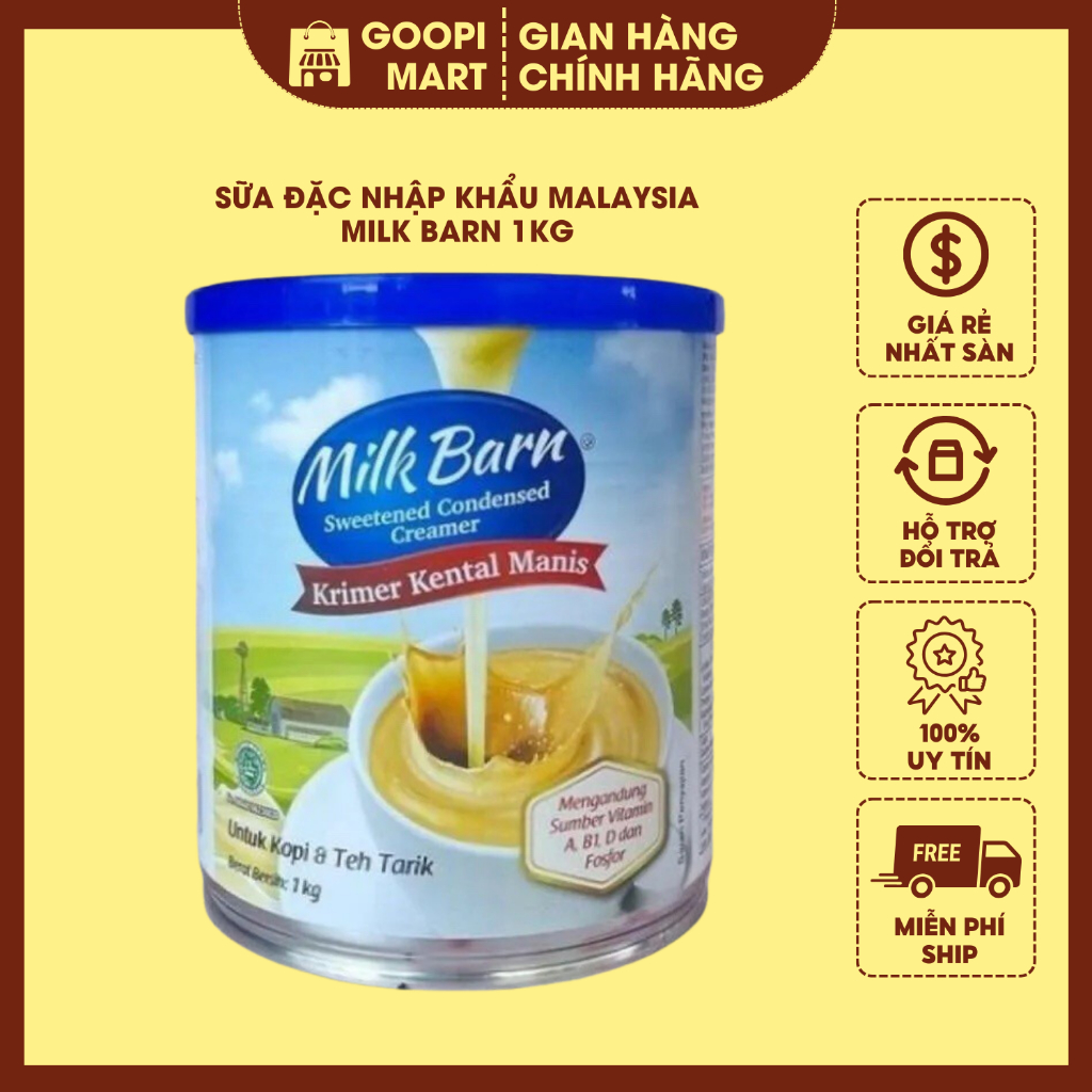 Imported Condensed MILK Malaysia MILK BARN 1kg Shopee Malaysia