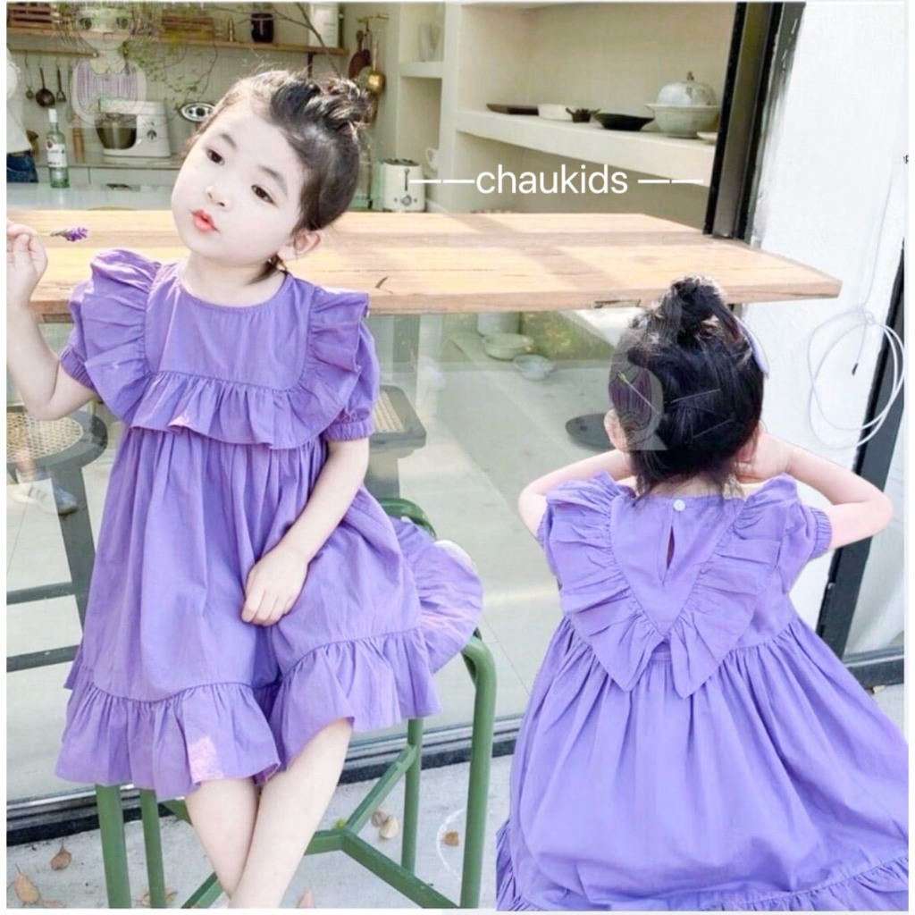 1-7 Years Old Girl Cute Ruffles Dresses | Shopee Malaysia
