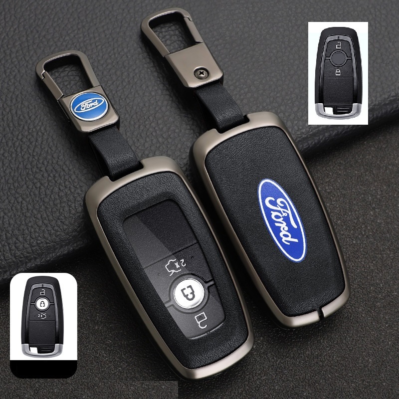 New Car Key Covers Ford Ranger, Raptor, Everest, Ecosport PU Leather ...