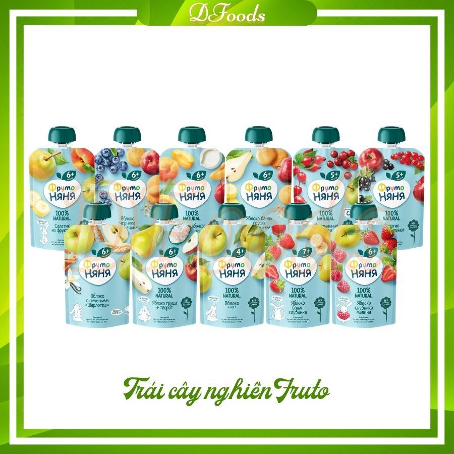 [December 2025] Fruto Russian Mashed Fruit Combo 90g, pureed fruit for ...