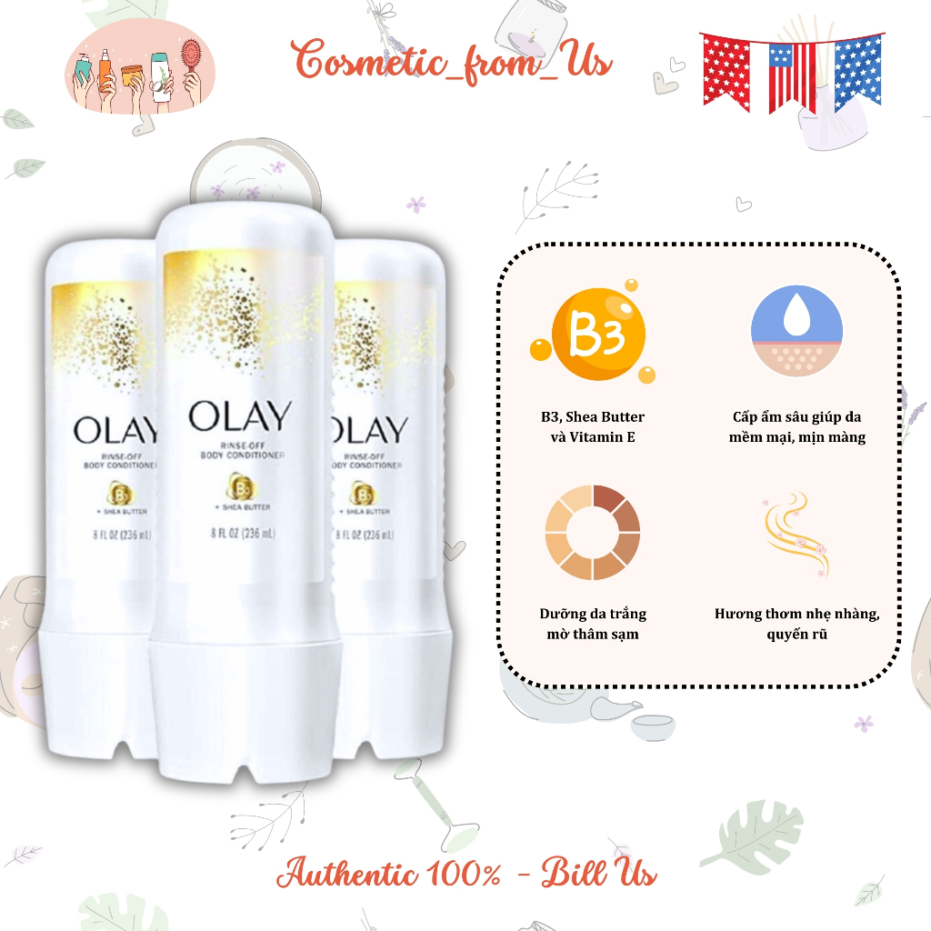 Olay RinseOff Body Conditioner with B3 and Shea Butter Shopee Malaysia