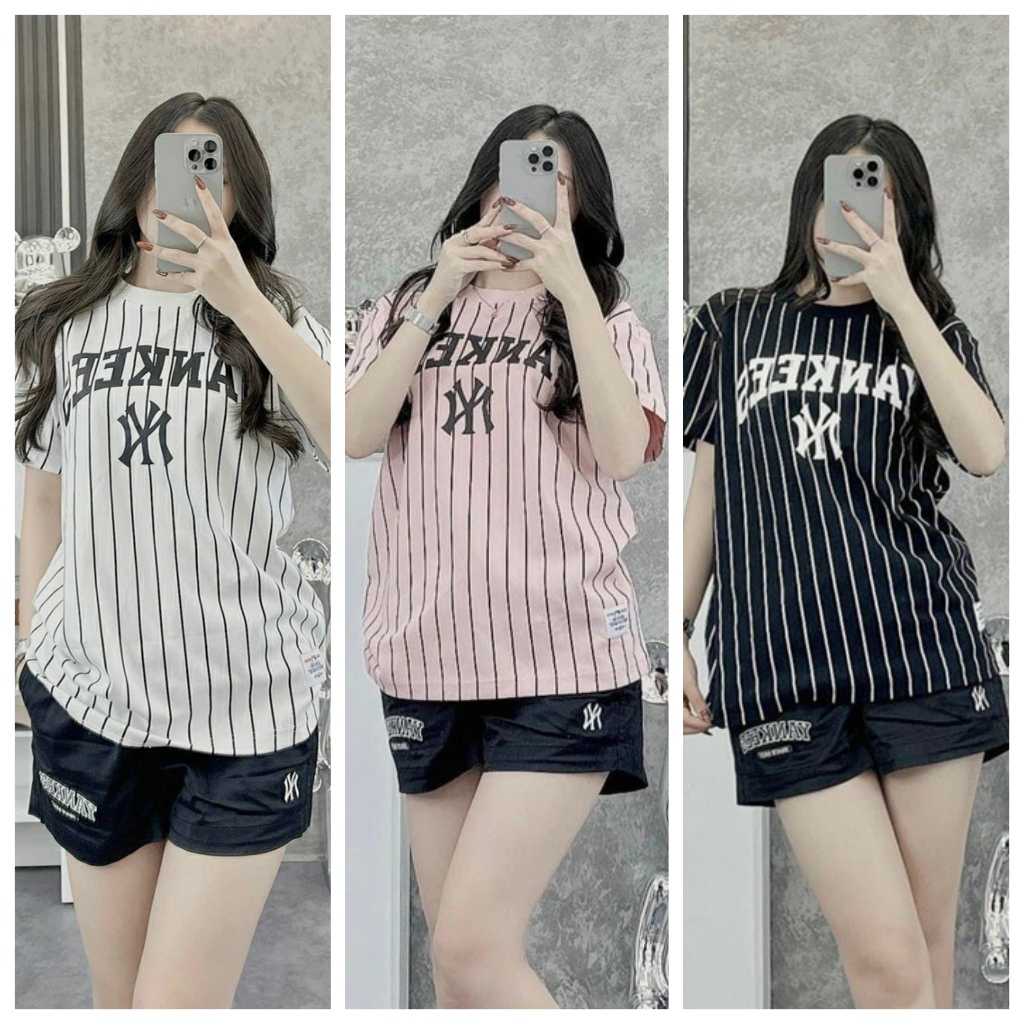 Mlb T-Shirt Set For Men And Women With Shorts cotton T-Shirts Is ...