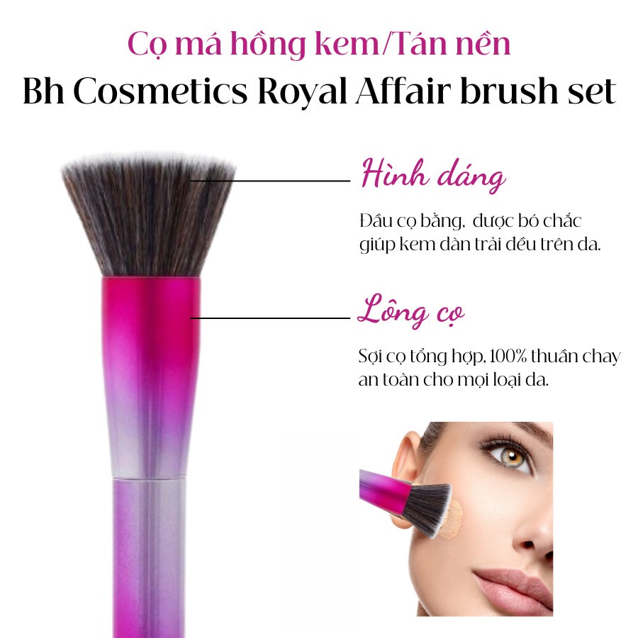 Bh Cosmetics Royal Affair Foundation Brush And Foundation Brush