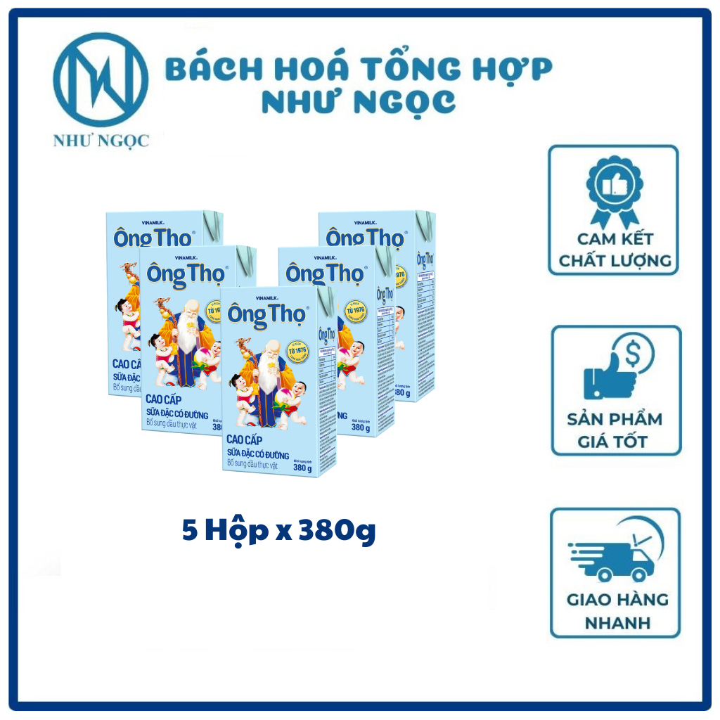 Combo 5 Boxes - Ong Tho Condensed Milk Paper Box 380g | Shopee Malaysia