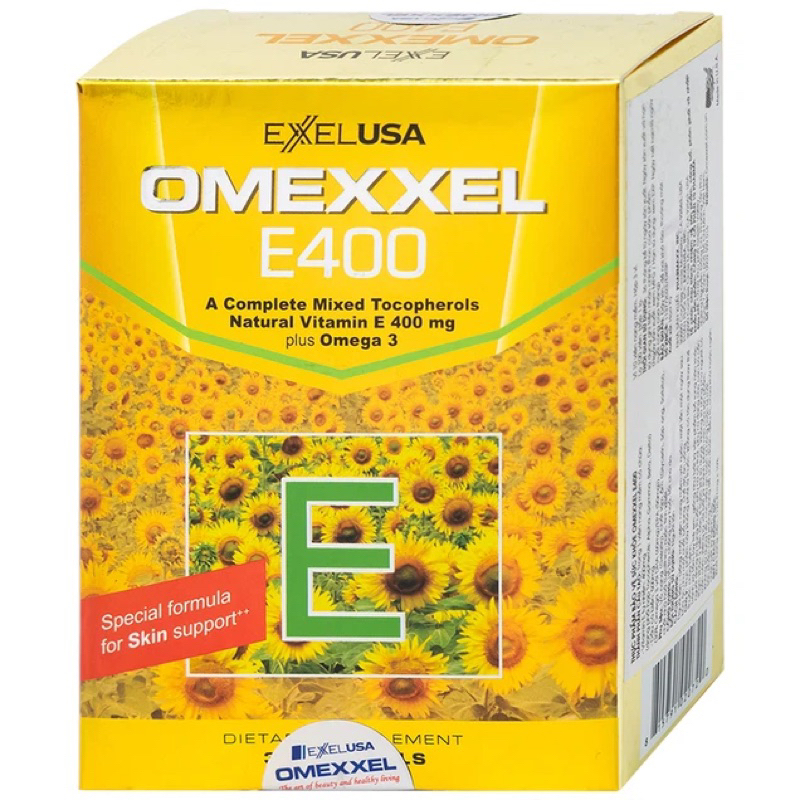 OXY Omexxel E400 soft capsules support antioxidants, good for skin (3 ...