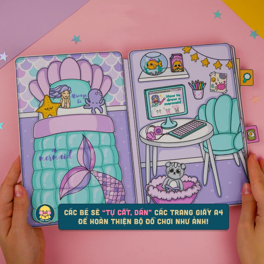 Diy Dyesebel Mermaid House (M1) Paper Toys, Doll House Shopee Malaysia