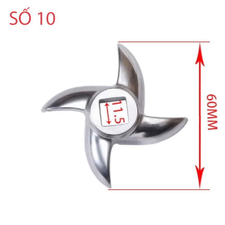 Meat grinder blade No. 10, square shaft hole size 11.5mm Shopee Malaysia
