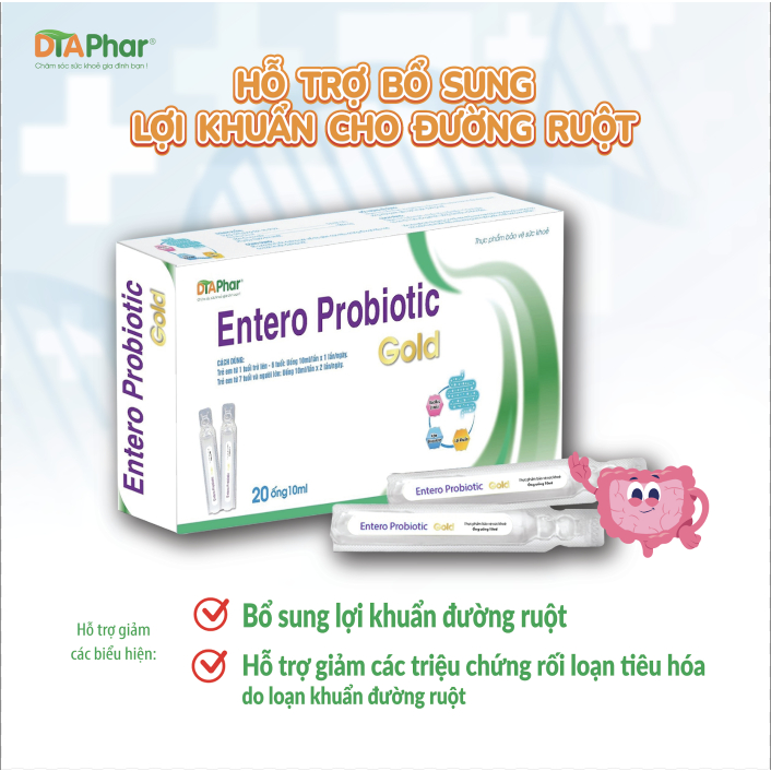 [Date 2027] Entero Probiotic Gold oral enzymes support digestion to