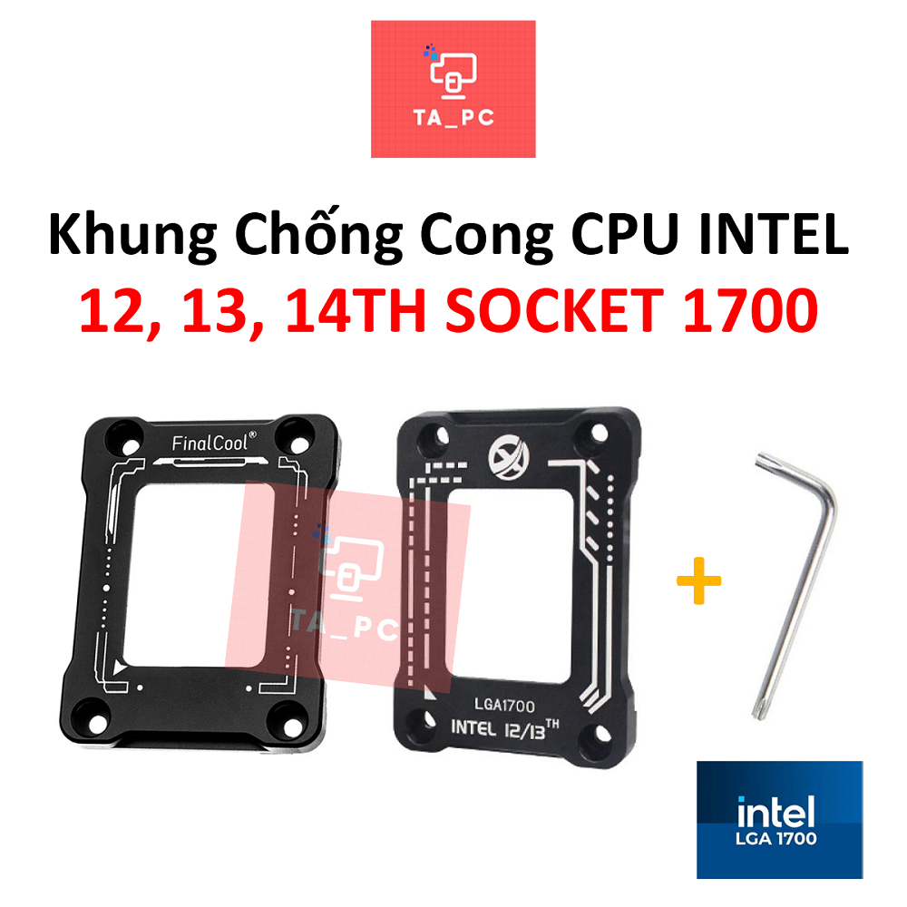 Intel Gen 12th / 13th / LGA1700 Curved CPU Frame, With Rubber Cushion ...