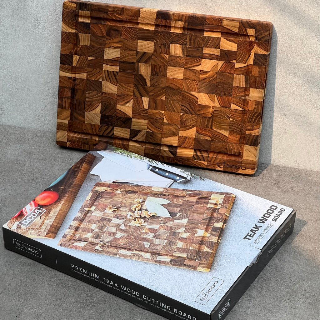 Teak Kaiyo Wooden Cutting Boards Are Genuine, HumusFree, NonMoldy