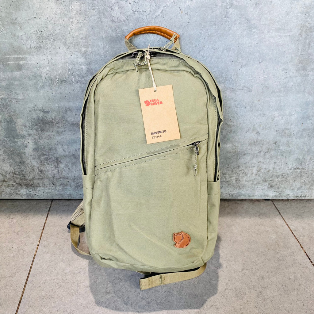 GENUINE Fjallraven Raven 20 men s and women s fashion laptop backpack with many spacious compartments waterproof and durable G 1000 fabric Shopee Malaysia