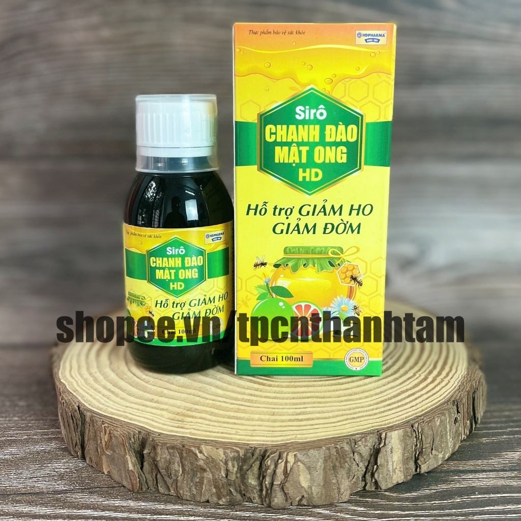 (Green Model) HD LEMON PEACH HONEY Cough Syrup to relieve cough and