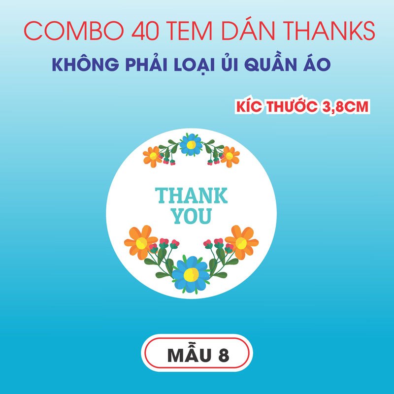 Sample 8 40 Thank You Sticker, Thank You Sticker, Thank You Stamp 3.8Cm ...