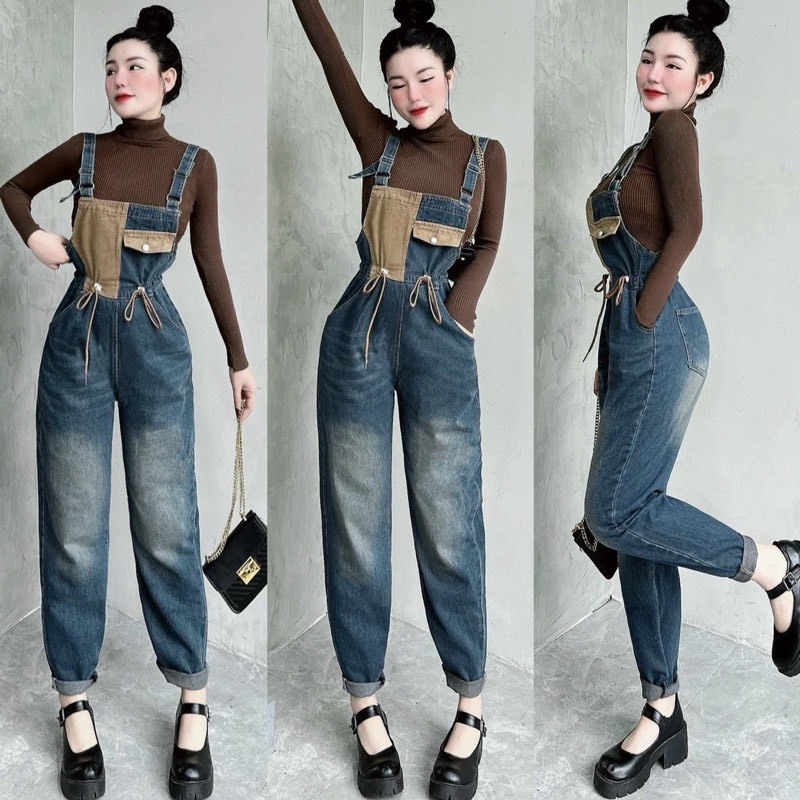 Brown Overalls With Waistband On The Chest, Thick Beef Quality ...