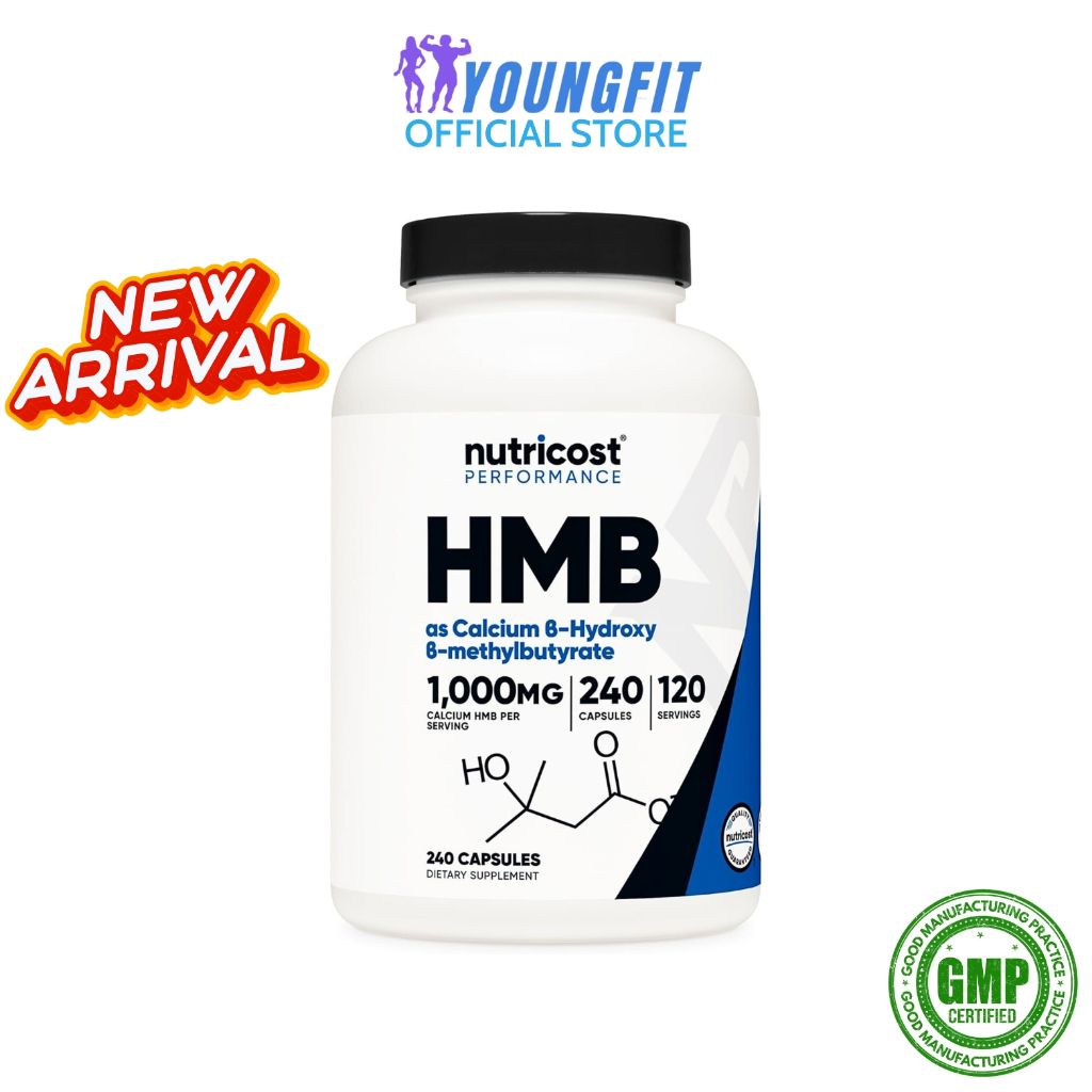 Hmb 500mg Nutricost Us Entered Muscle Development Support (180 capsules ...