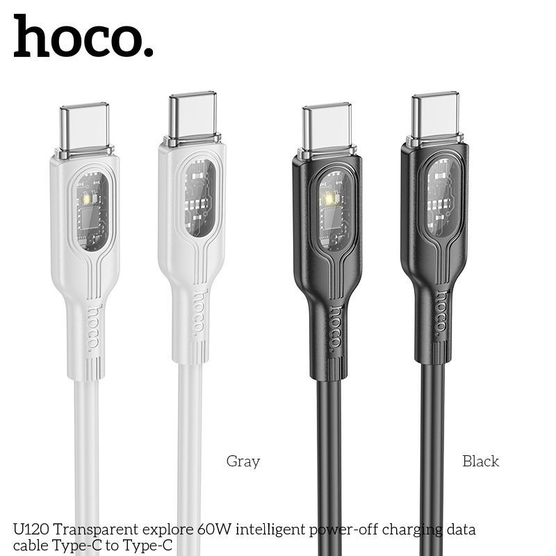 HOCO U120 SelfDisconnecting Charging Cable Supports 60W / 3A Fast