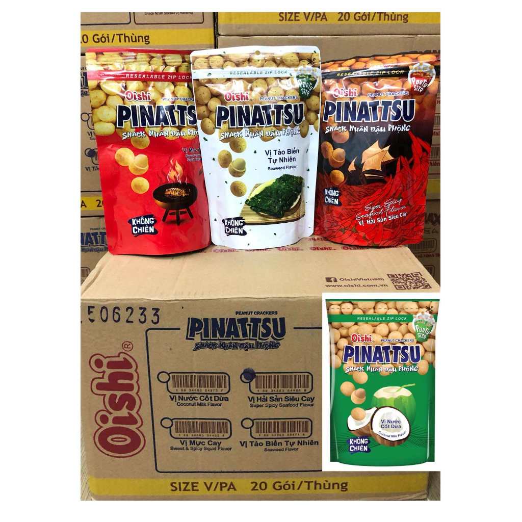 Box Of 20 Packs Of Oishi pinattsu Peanuts 85g | Shopee Malaysia
