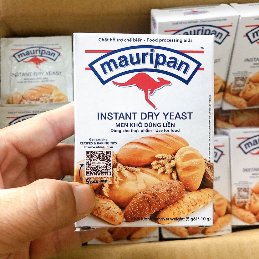 Mauripan bread yeast (box of 5 small packs, 10g pack) | Shopee Malaysia