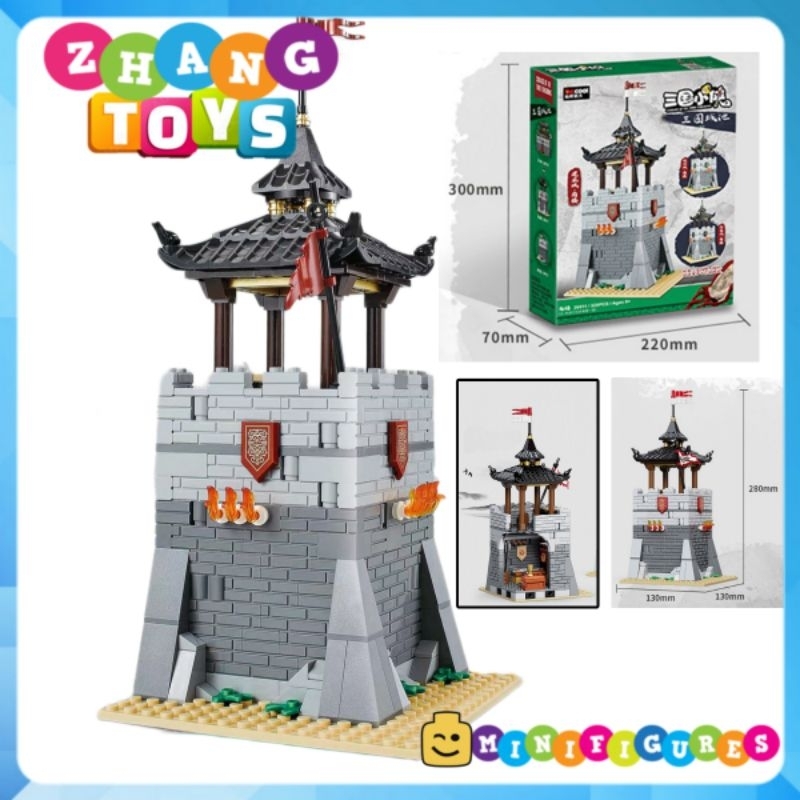 Building puzzle toy Palace Tower of the Three Kingdoms Hua Xuong, Tay ...