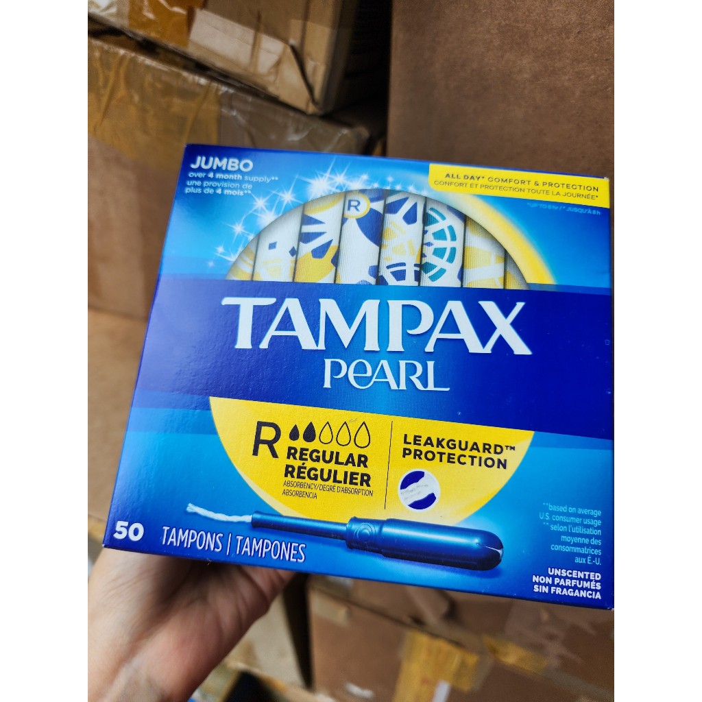 Tampon Tampax Pearl Tampons 50 Pcs Shopee Malaysia