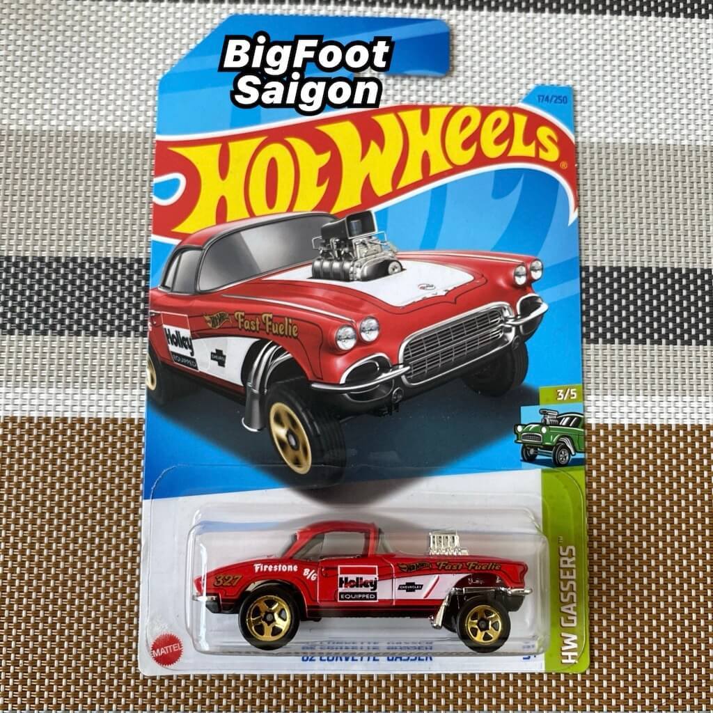 Hot Wheels 1962 Corvette Gasser SUV Model (HKH64, HW Gassers, 2023 ...