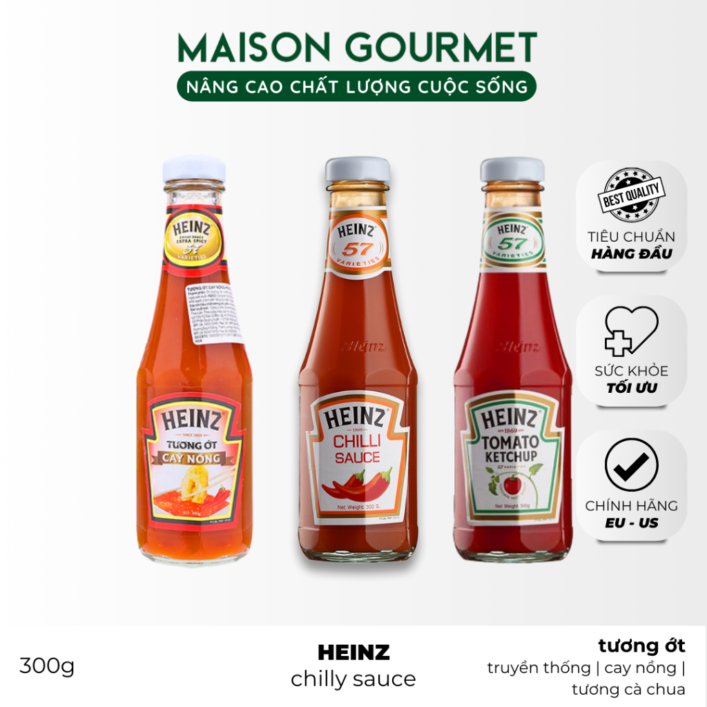 Heinz Chili Sauce &amp; Tomato Sauce (300g) | Shopee Malaysia