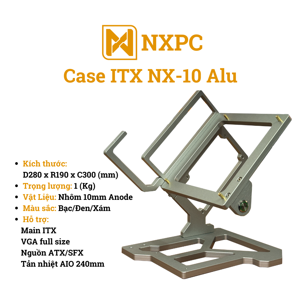 [NXPC] Itx Mini Case NX-10 Alu - Computer Case Supports ITX Mainboard ...