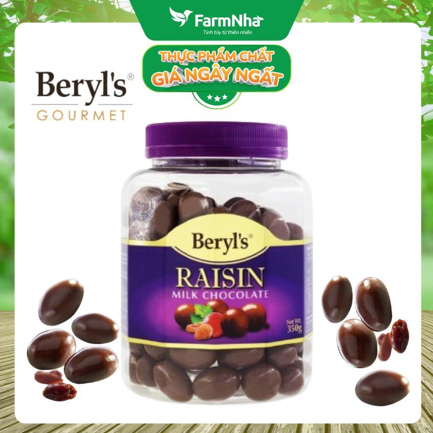 Raisin Beryls Milk Chocolate with Raisin Filling 350gr - Premium ...