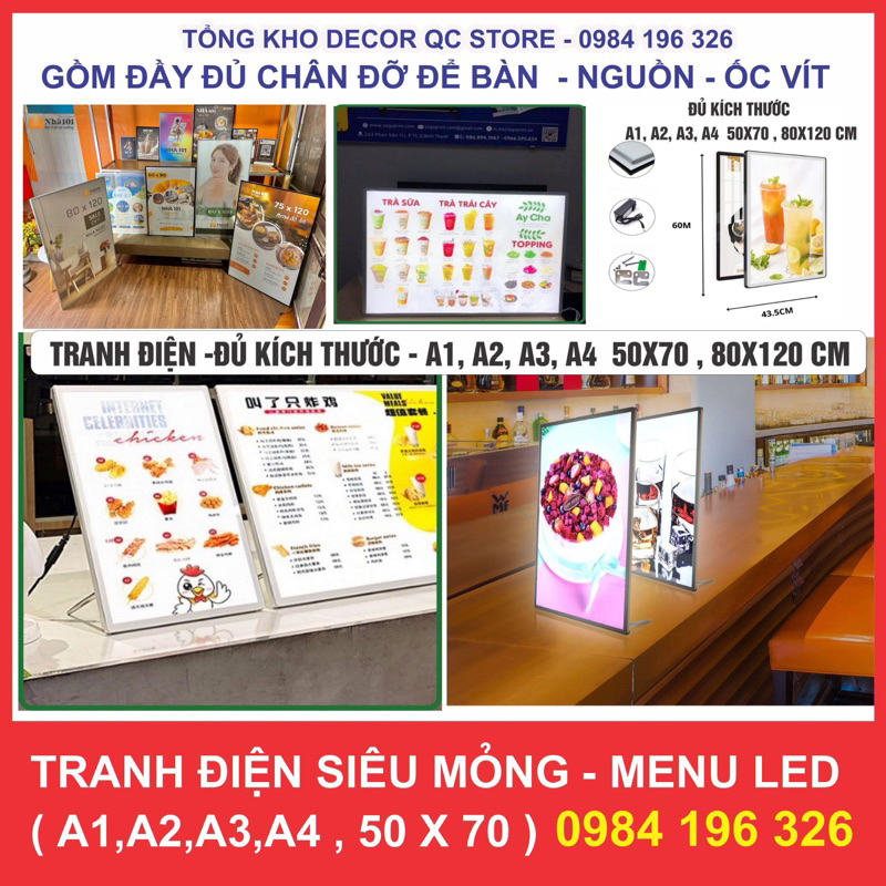 Led advertising signs with tempered glass surface, electric picture ...