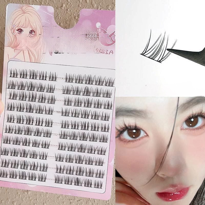 False Eyelashes Separating Fibers FC07502 Beams Naturally Reused Many