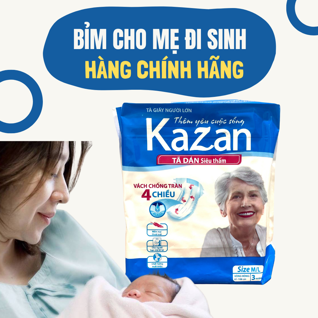 Set Of 3 Kazan Adult Diapers For Mothers To Give Birth / Short-Term ...