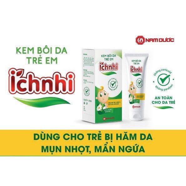 Ich Nhi Baby Skin Cream 20g Helps Reduce Itching, Redness, Swelling ...