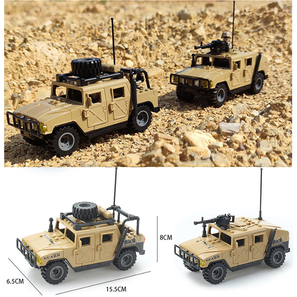 MHQS assembly model of Hummer Humvee Military vehicle, 2 models ...